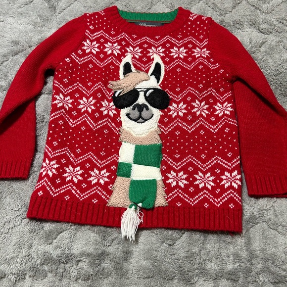 365 Degrees Other - 365 Degrees Red and White Festive Sweater